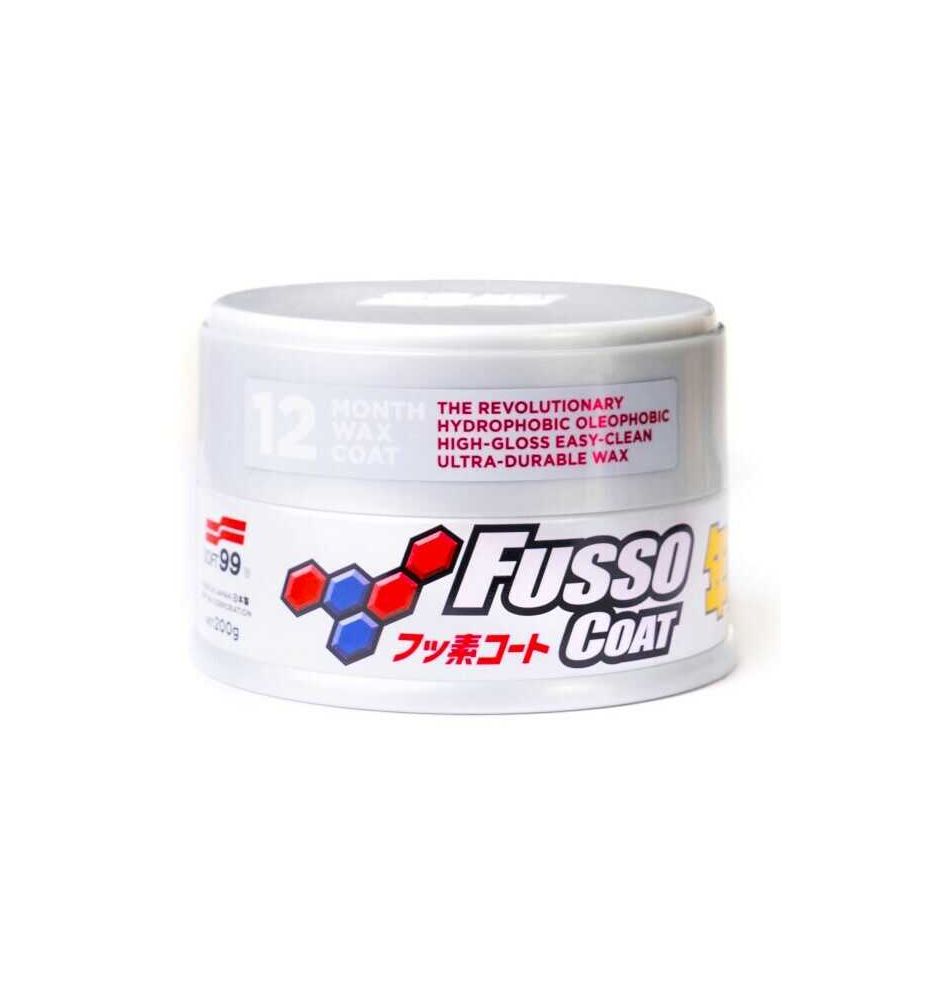 SOFT99 Fusso Coat 12 months light wax 200g - Wosk do jasnych lakierów