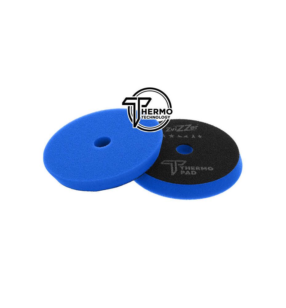 ZviZZer THERMO PAD BLUE MEDIUM CUT 140/20/125, niebieska gąbka polerska one step