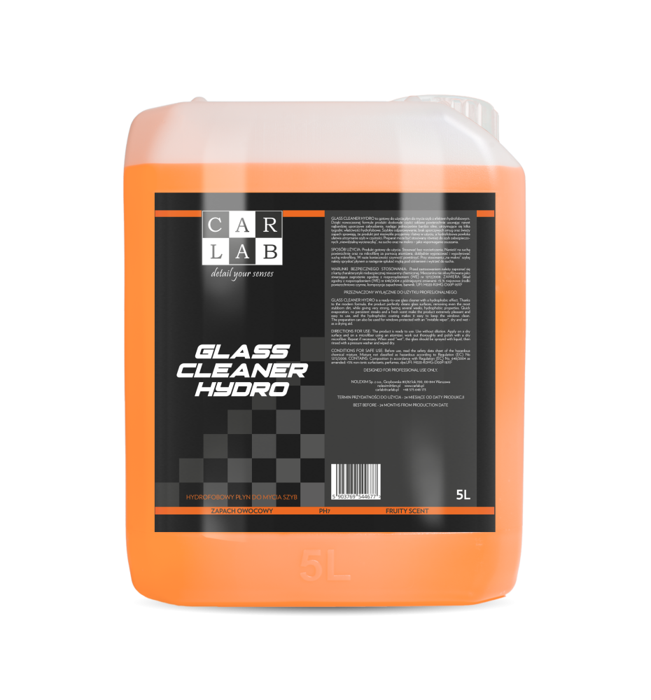 CARLAB Glass Cleaner Hydro 5L -  hydrofobowy płyn do szyb