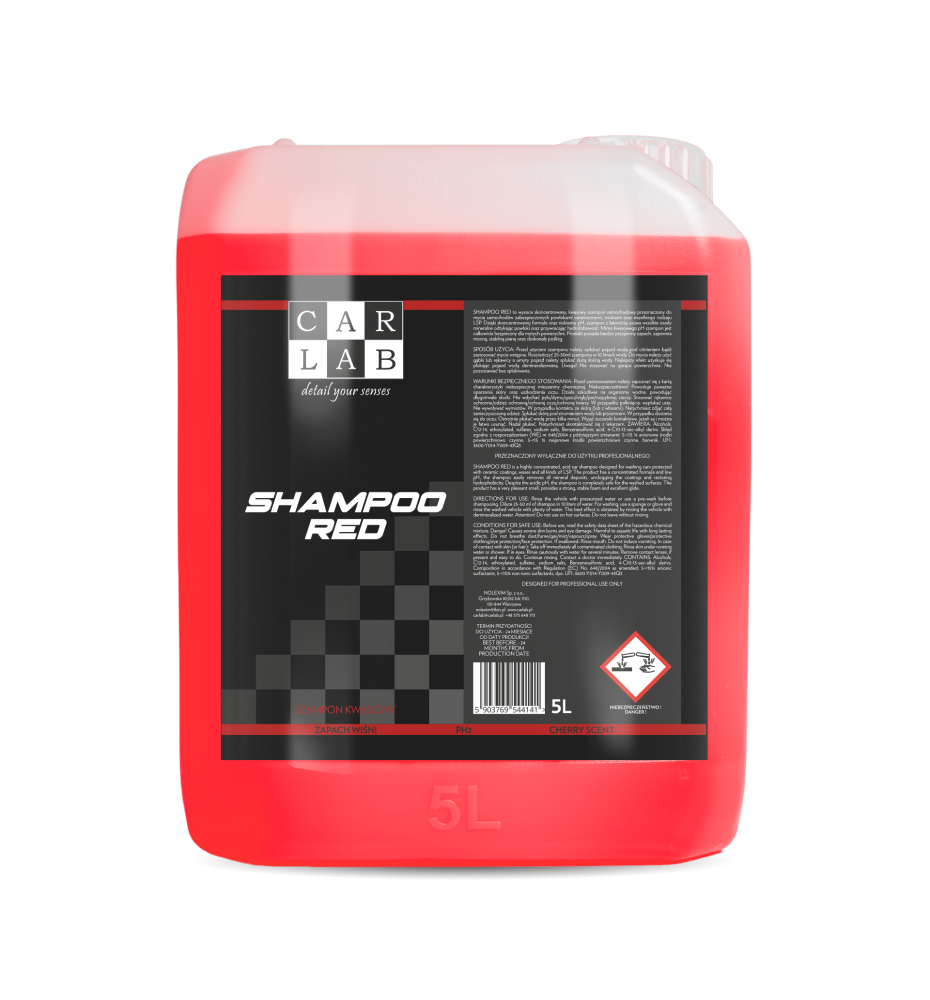 CARLAB Shampoo Red 5L - kwaśny szampon