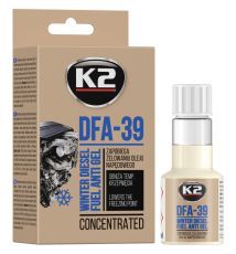 K2 DFA-39 50ml - depresator do Diesla / ON zapobiega żelowaniu -39°C