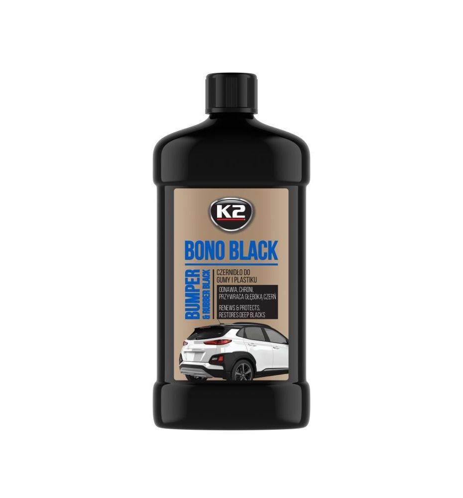 K2 BONO BLACK 500ml - czernidło do gumy i plastików