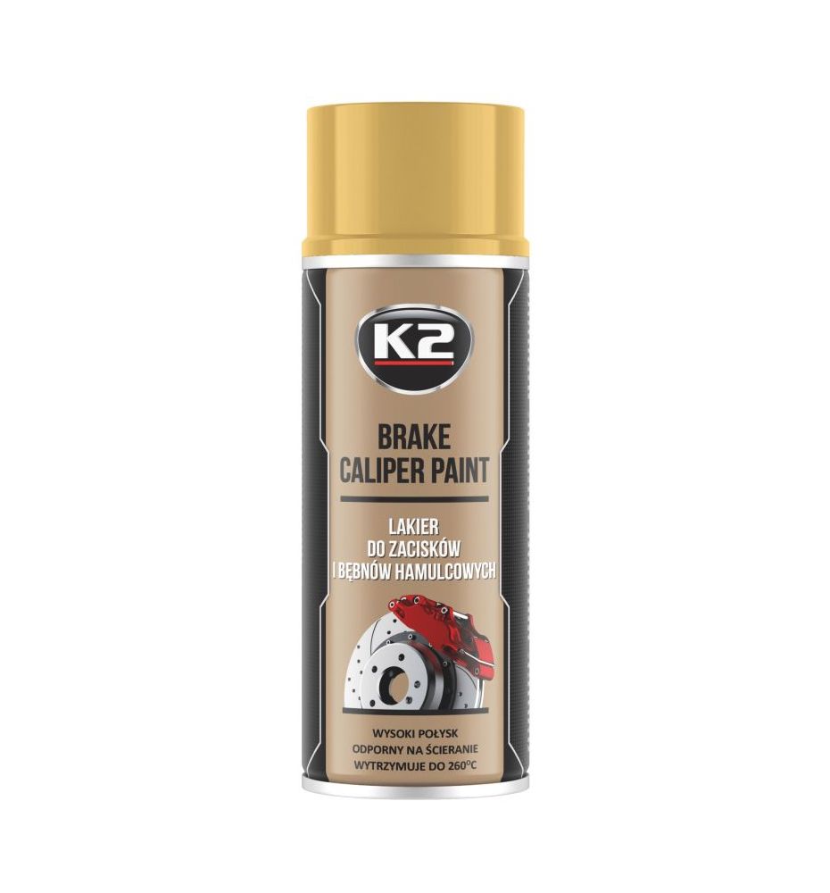 K2 BRAKE CALIPER PAINT 400ml - ZŁOTY lakier do zacisków i bębnów hamulcowych