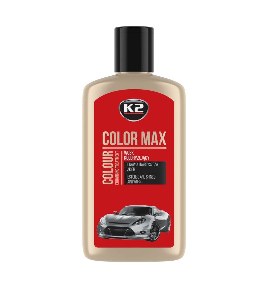 K2 COLOR MAX CZERWONY 250ml - wosk koloryzujący