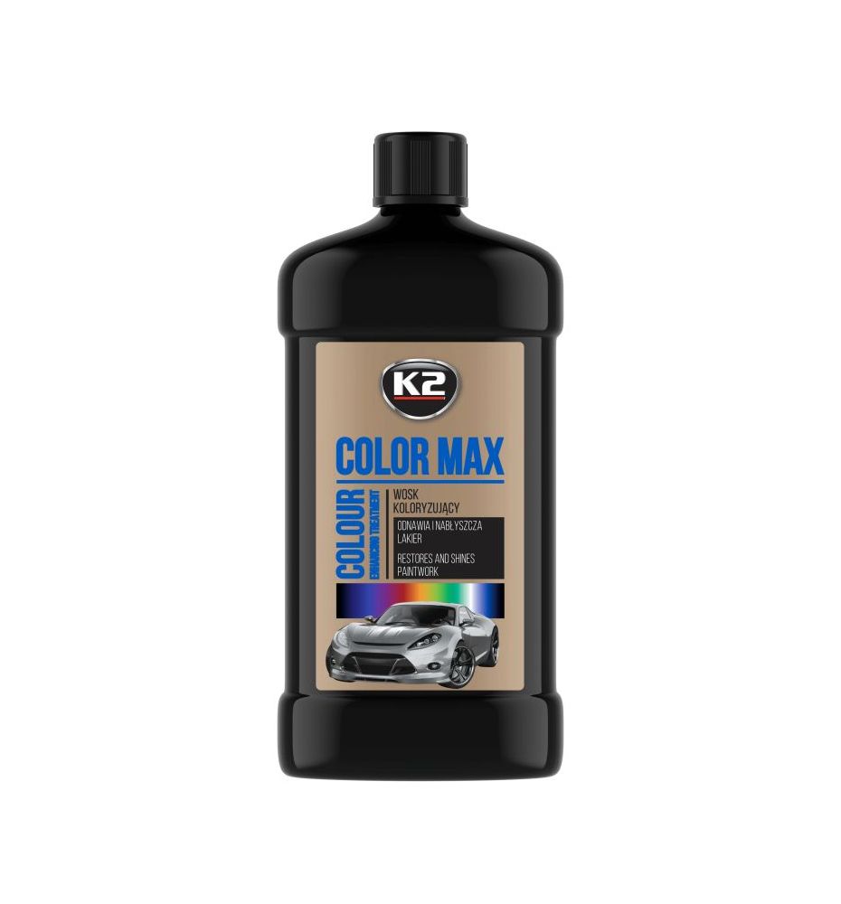 K2 COLOR MAX CZARNY 500ml - wosk koloryzujący