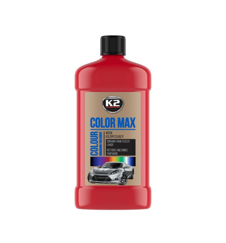 K2 COLOR MAX CZERWONY 500ml - wosk koloryzujący