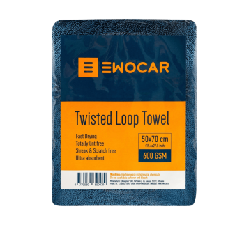 Ewocar Twisted Loop Towel 600GSM | Ręcznik do Osuszania 50x70cm