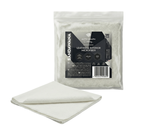 Auto Graph SANDAWANA 40x40cm 390gsm | Biała Mikrofibra do Skóry