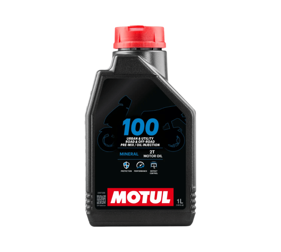 MOTUL 100 2T 1L – Mineralny Olej do Silników 2-Suwowych Motocykli i Motorowerów
