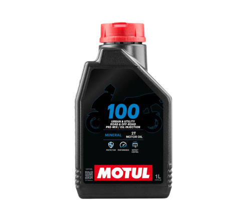MOTUL 100 2T 1L | Mineralny olej do silników 2-suwowych | API TC