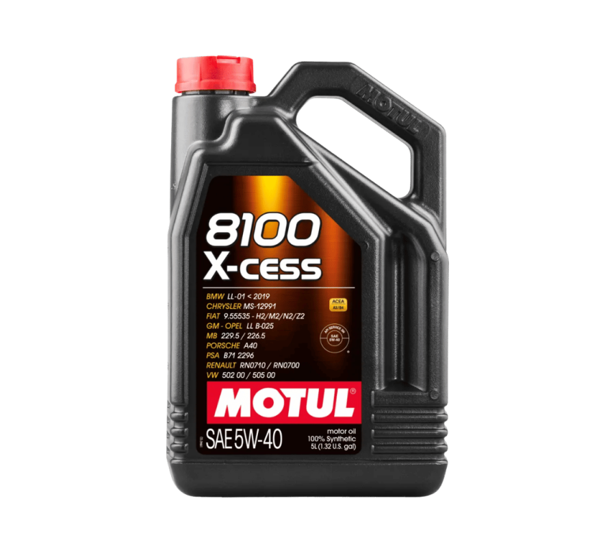 MOTUL 8100 X-cess 5W-40 5L – Syntetyczny Olej Silnikowy do Silników o Dużych Mocach