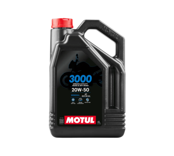 MOTUL 3000 4T 20W-50 4L | Olej Mineralny JASO MA2 | Harley
