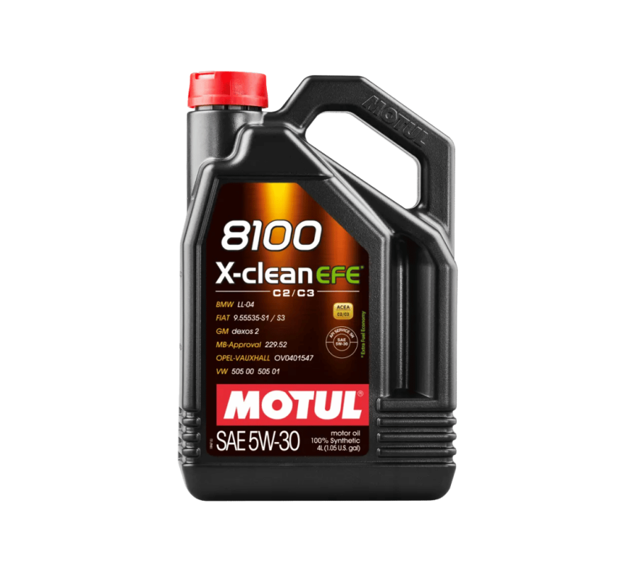 MOTUL 8100 X-CLEAN EFE 5W-30 4L – Syntetyczny Olej ACEA C2/C3 z Aprobatą BMW i MB