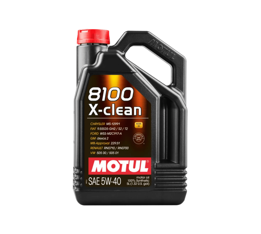 MOTUL 8100 X-CLEAN 5W-40 5L – Syntetyczny Olej ACEA C3 do DPF i LPG