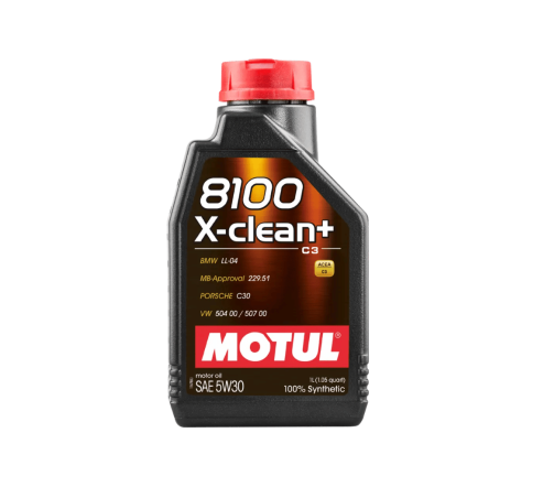 MOTUL 8100 X-CLEAN+ 5W-30 1L | VW 504.00 507.00 BMW LL-04