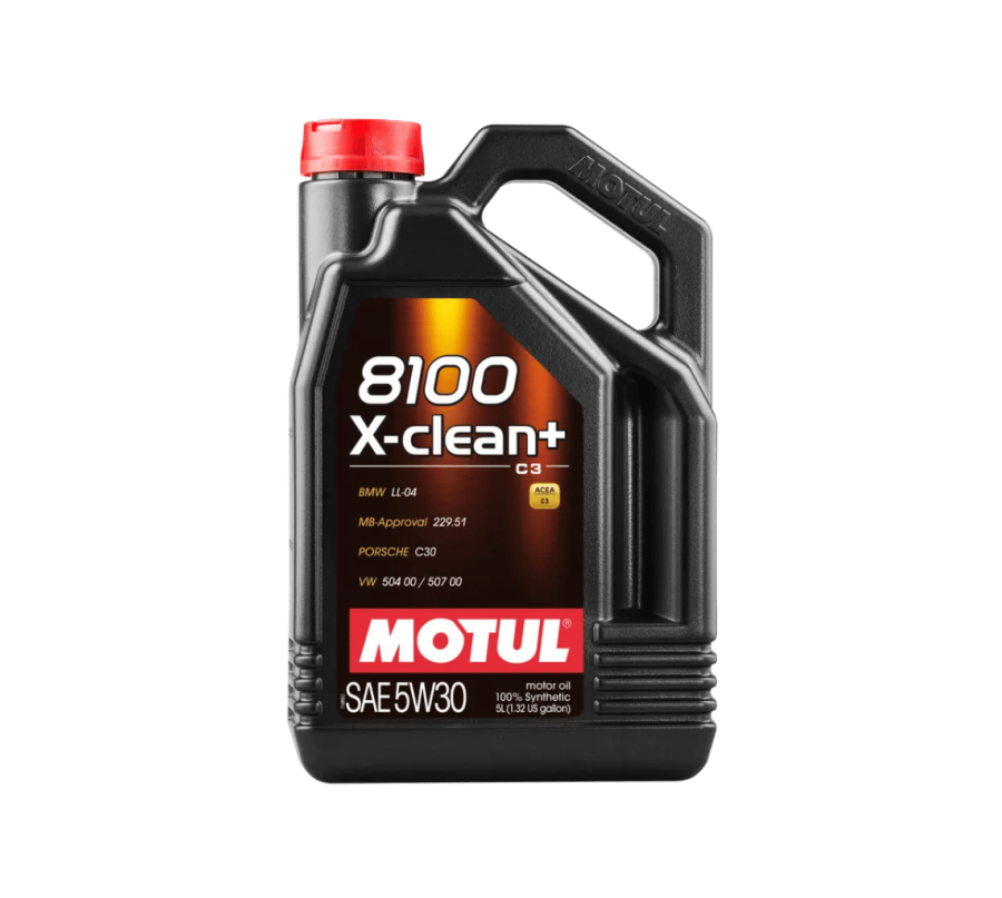 MOTUL 8100 X-CLEAN+ 5W-30 5L – Olej Silnikowy ACEA C3, VW 504.00 507.00, BMW LL-04