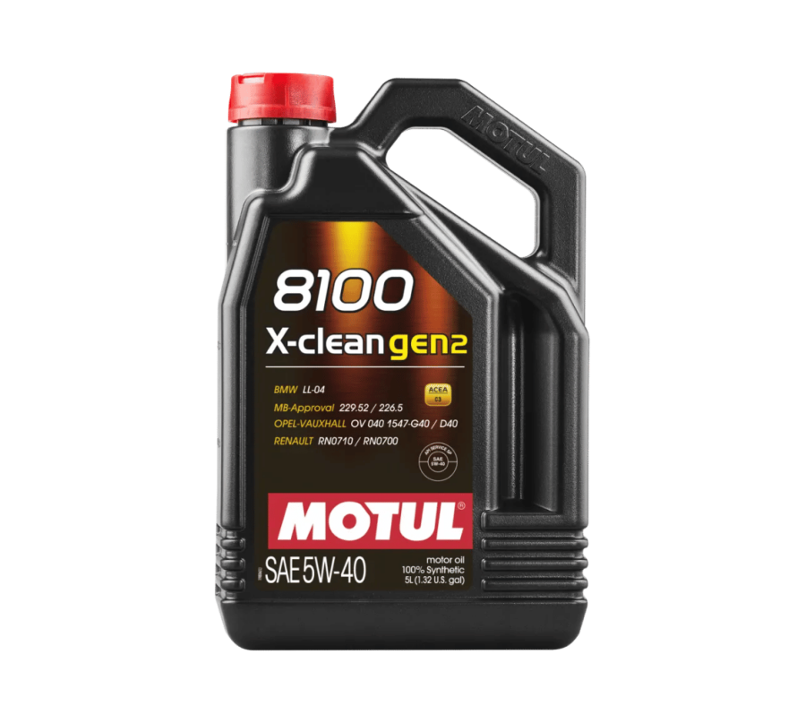 MOTUL 8100 X-CLEAN GEN2 5W-40 5L – Syntetyczny Olej ACEA C3, API SP, MB 229.52
