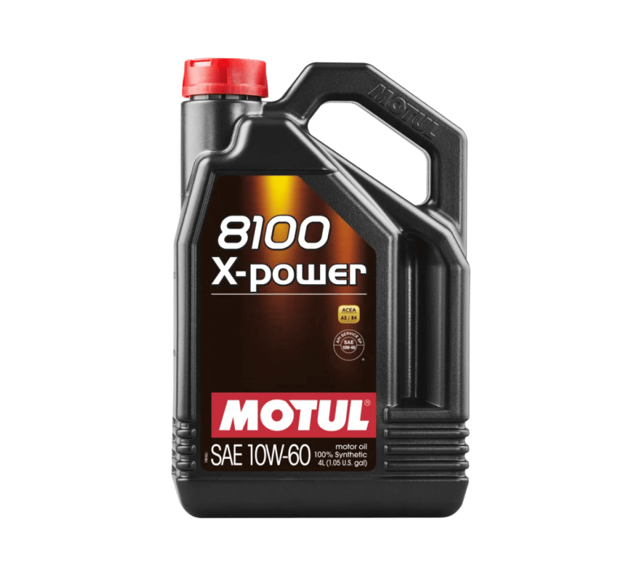 MOTUL 8100 X-POWER 10W-60 4L – W pełni Syntetyczny Olej do Silników Sportowych API SP