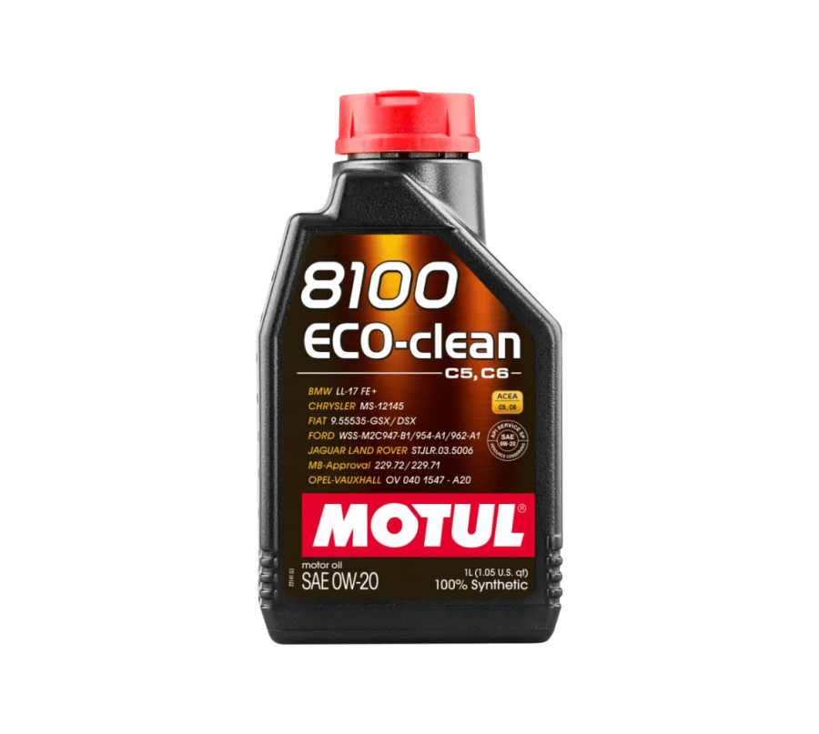 MOTUL 8100 ECO-CLEAN 0W-20 1L – Olej Syntetyczny ACEA C5/C6, API SQ, ILSAC GF-7A