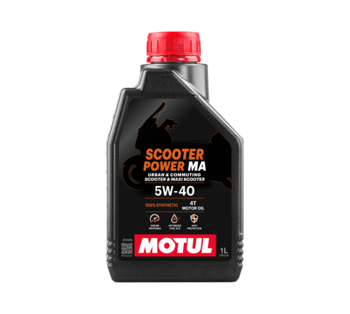 MOTUL SCOOTER POWER 4T MA 5W-40 1L | Olej API SP JASO MA