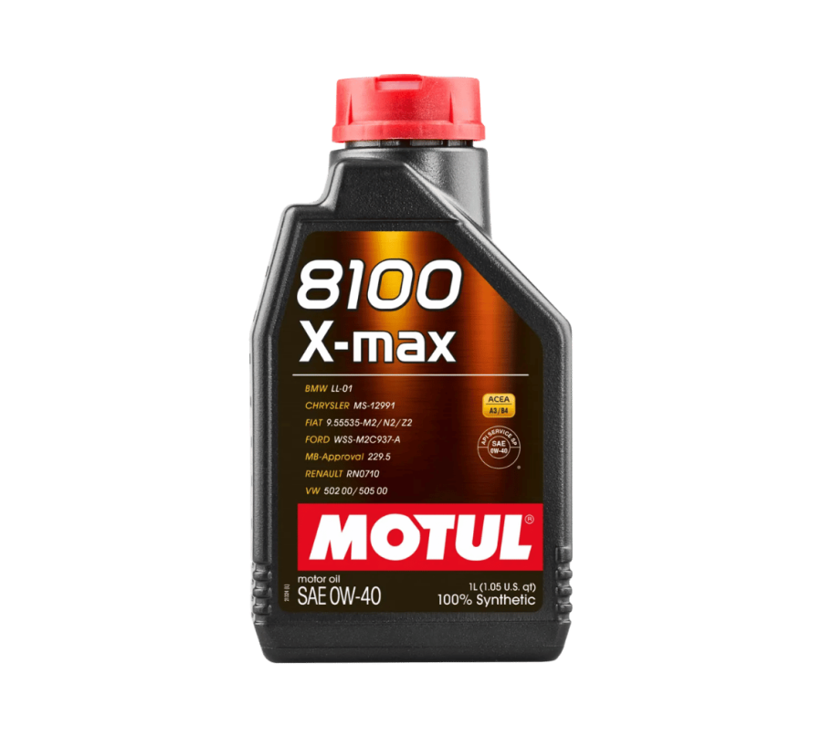 MOTUL 8100 X-MAX 0W-40 1L – Syntetyczny Olej silnikowy Full SAPS ACEA A3/B4