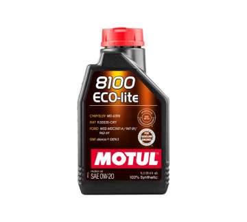 MOTUL 8100 ECO-LITE 0W-20 1L | API SQ GM dexos1 GEN3