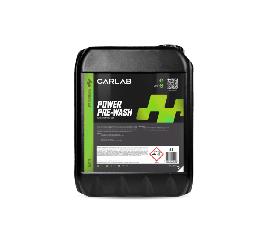 CARLAB POWER PRE-WASH 5L – Silna Zasadowa Piana Aktywna CARLAB POWER PRE-WASH 5L – Silna Zasadowa Piana Aktywna