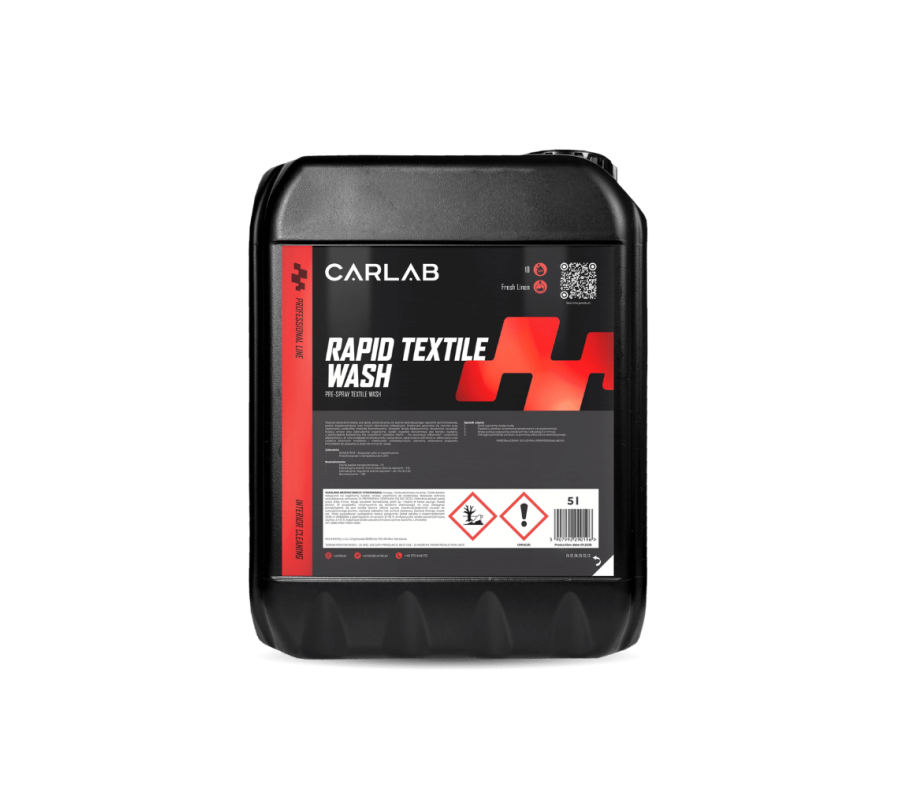 CARLAB RAPID TEXTILE WASH 5L – Skoncentrowany Pre-spray do Tapicerki