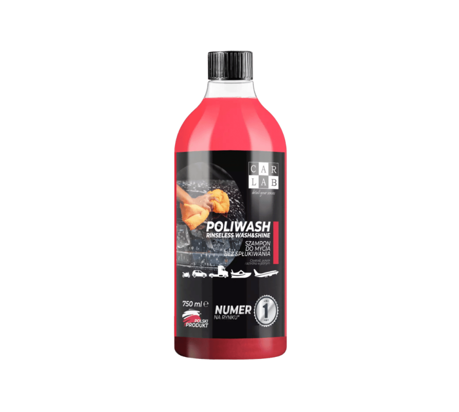 CARLAB POLIWASH RED 750ml – Bezzapachowy Szampon Polimerowy Rinseless