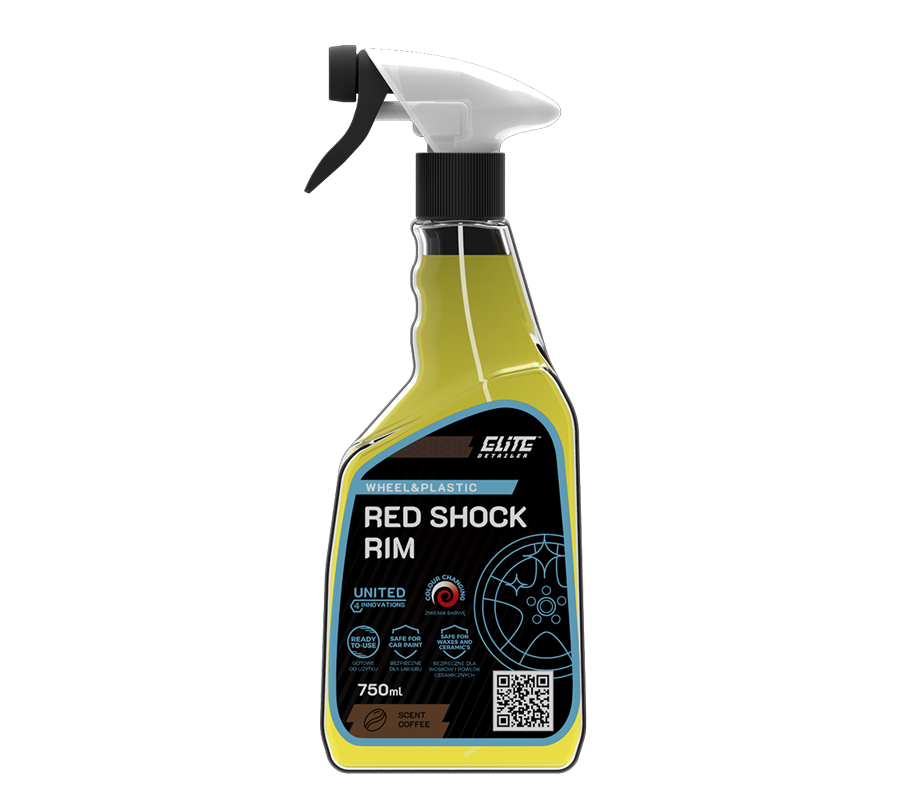 Elite Detailer RED SHOCK RIM 750ML – Żelowy Płyn do Mycia Felg z Efektem Krwawienia