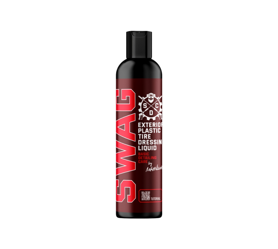 SWAG BASIC EXTERIOR PLASTIC TIRE DRESSING LIQUID 250ML– Dressing do Plastików i Opon