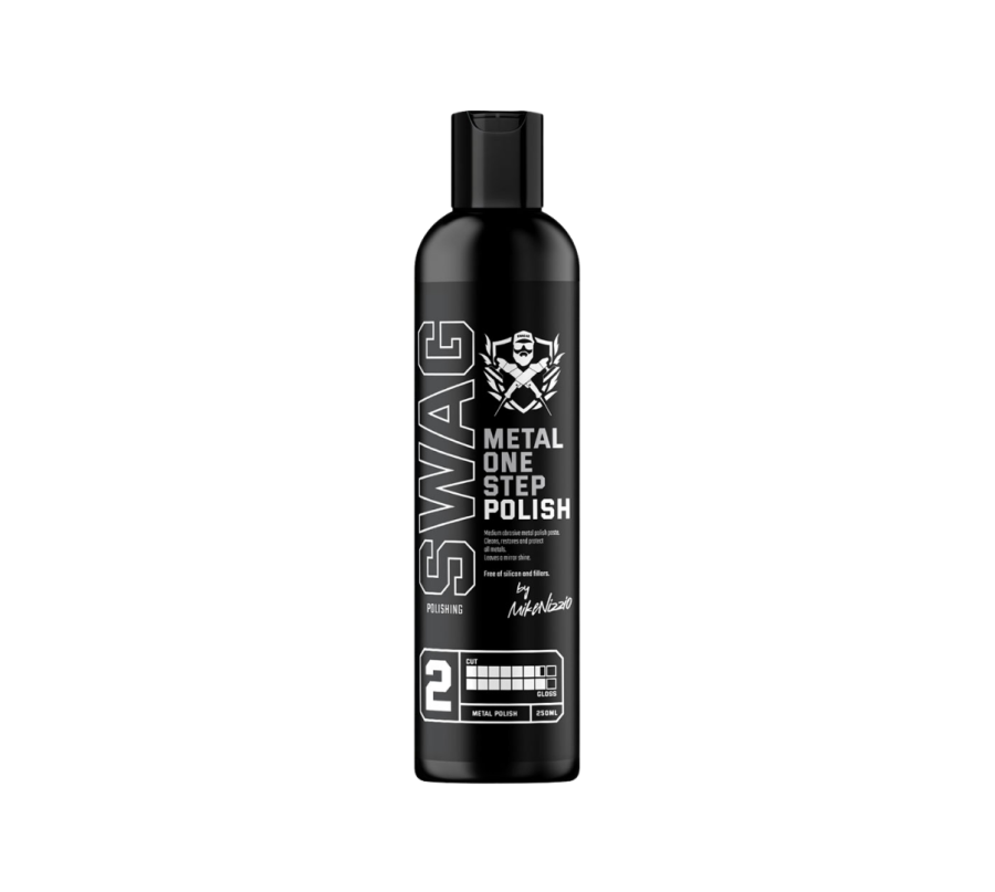 SWAG METAL ONE STEP POLISH 250ML – Średnio Ścierna Pasta Polerska do Metalu One Step