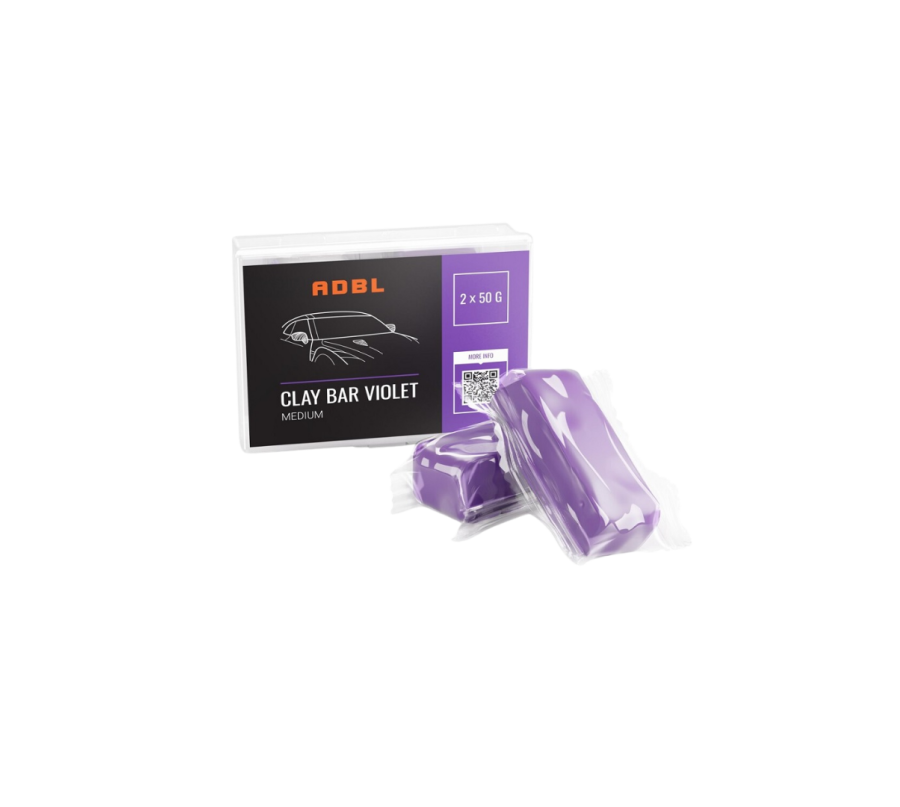ADBL Clay Bar Violet 2x50g – Średnio Twarda Glinka do Lakieru