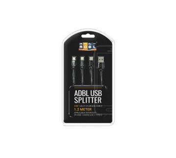 ADBL USB Splitter | Uniwersalny Kabel Ładujący 3w1
