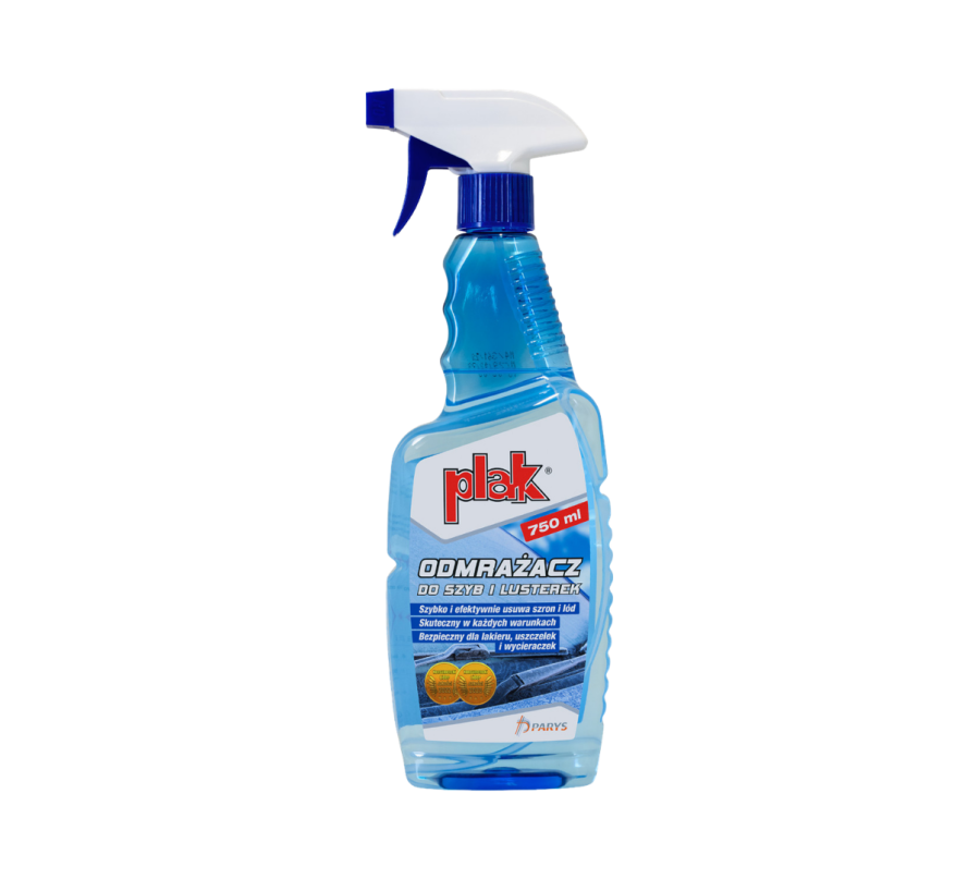 Plak Odmrażacz do Szyb 750ml – Wydajny Płyn w Atomizerze Dual-Action