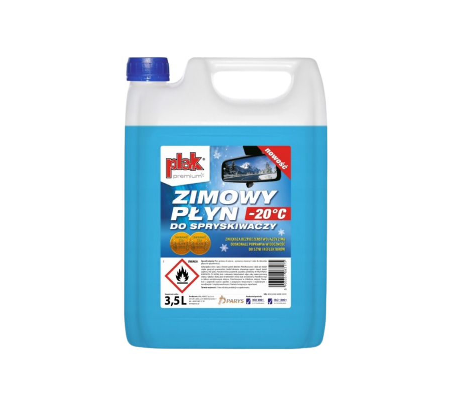 Plak Zimowy Płyn do Spryskiwaczy 3,5L -20°C Premium