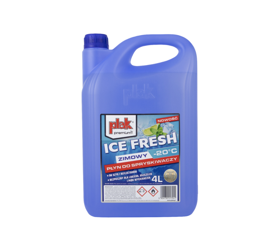 PLAK Premium Ice Fresh Zimowy Płyn do Spryskiwaczy na Etanolu -20°C 4L